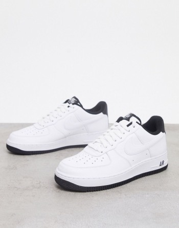 Nike Air Force 1 '07 Bijele Crne - Muške Tenisice | 87290KJGR